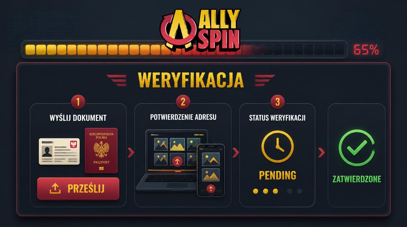 przesyłanie dokumentów przez kasyno online z widocznym statusem weryfikacji